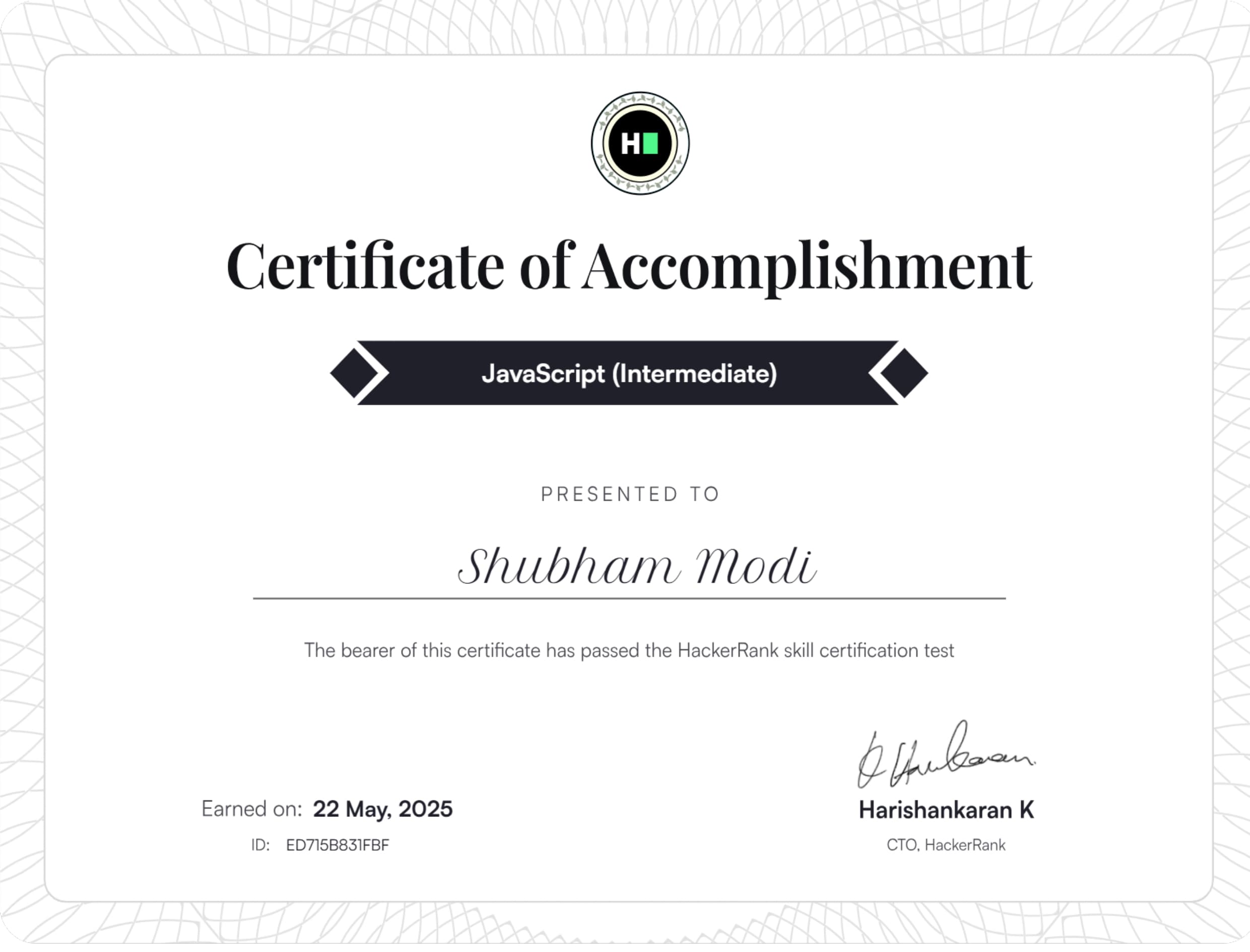 JavaScript (Intermediate)